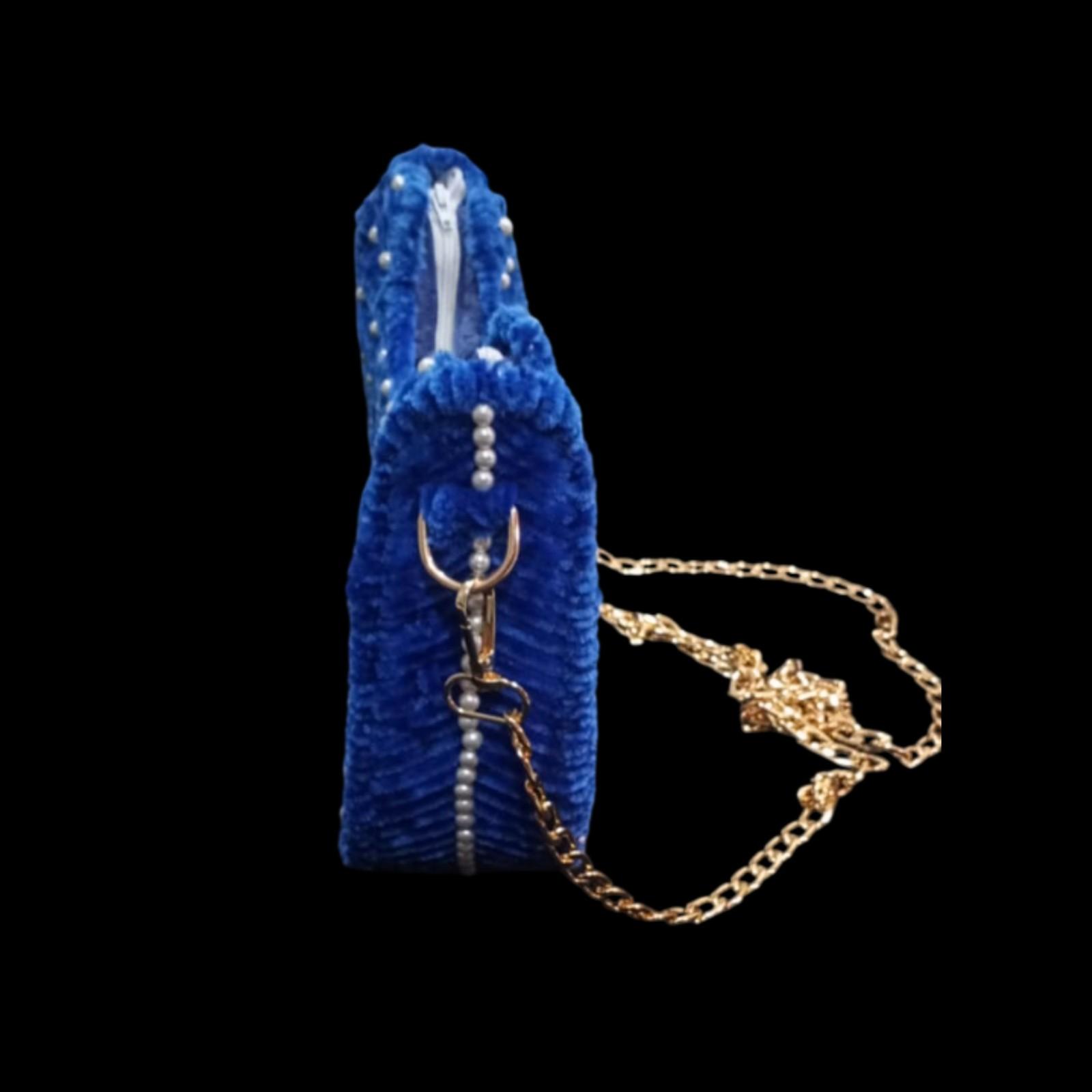 unique handcrafted velvet bag