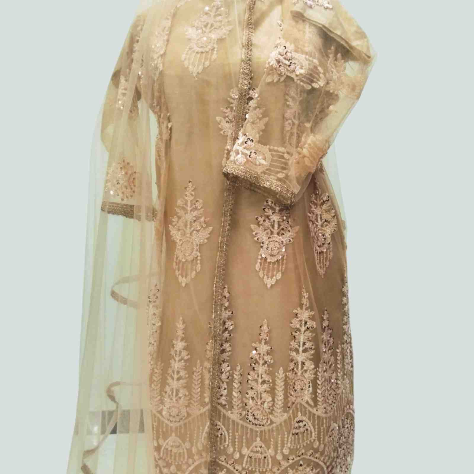 full sitara-embroidered frock for weddings