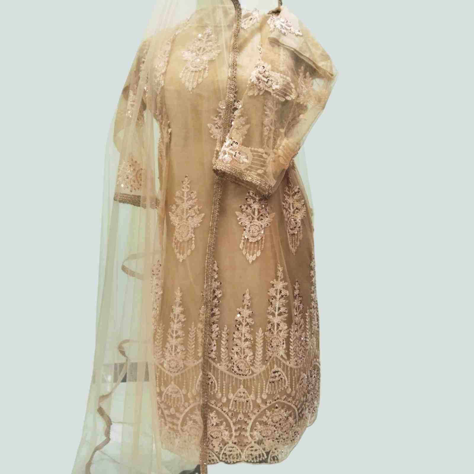 sitara-embroidered dress with bead detailing for women Pakistan