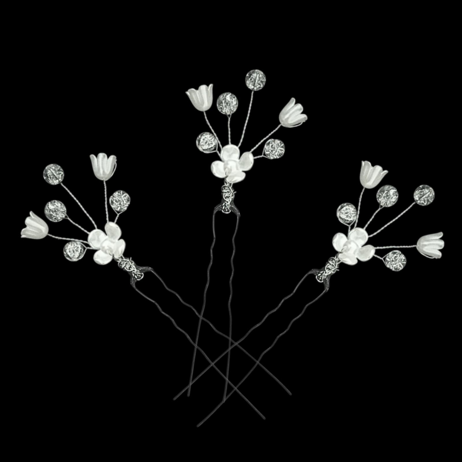 stylish bobby pins with pearls for weddings and events