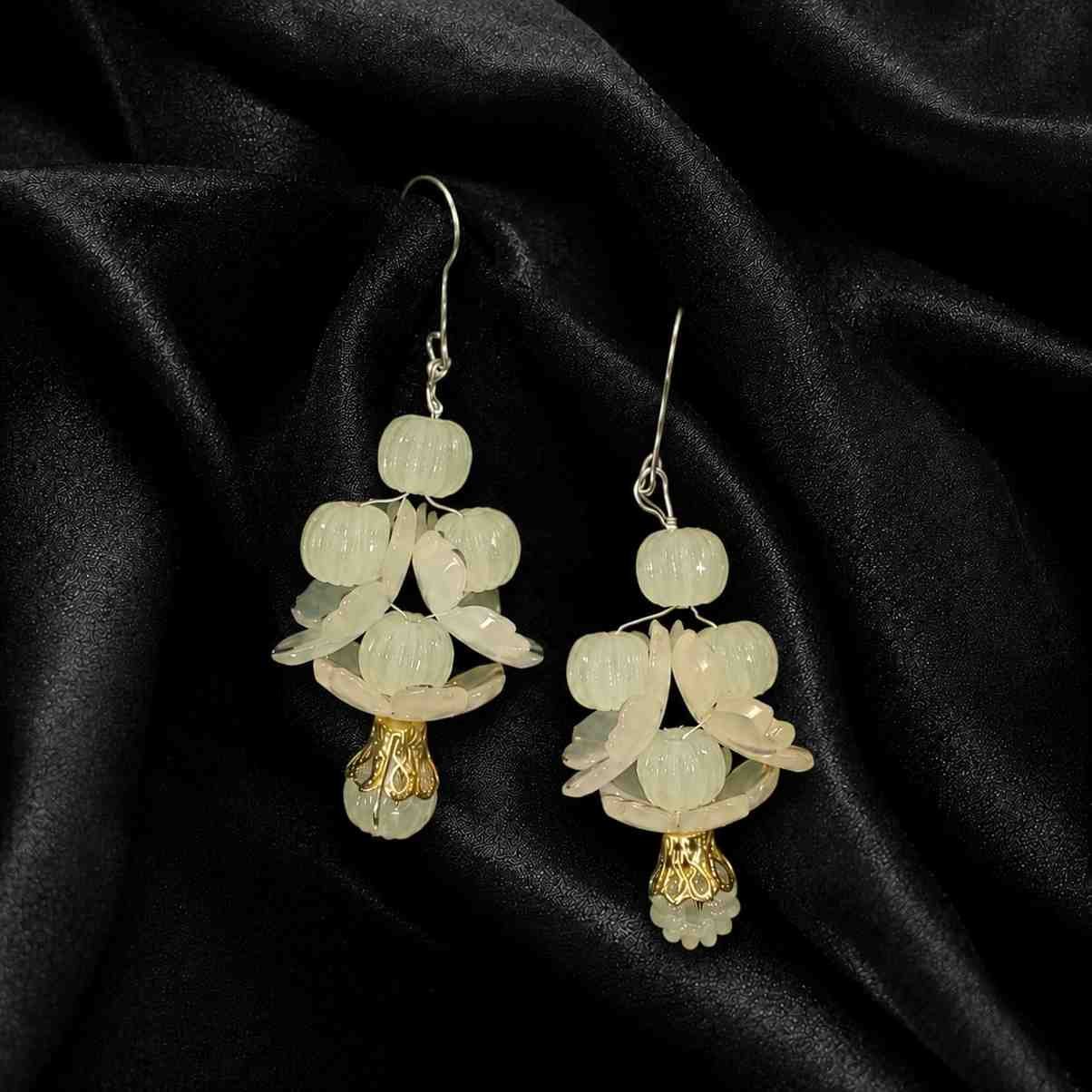 handmade floral earrings for daily wear