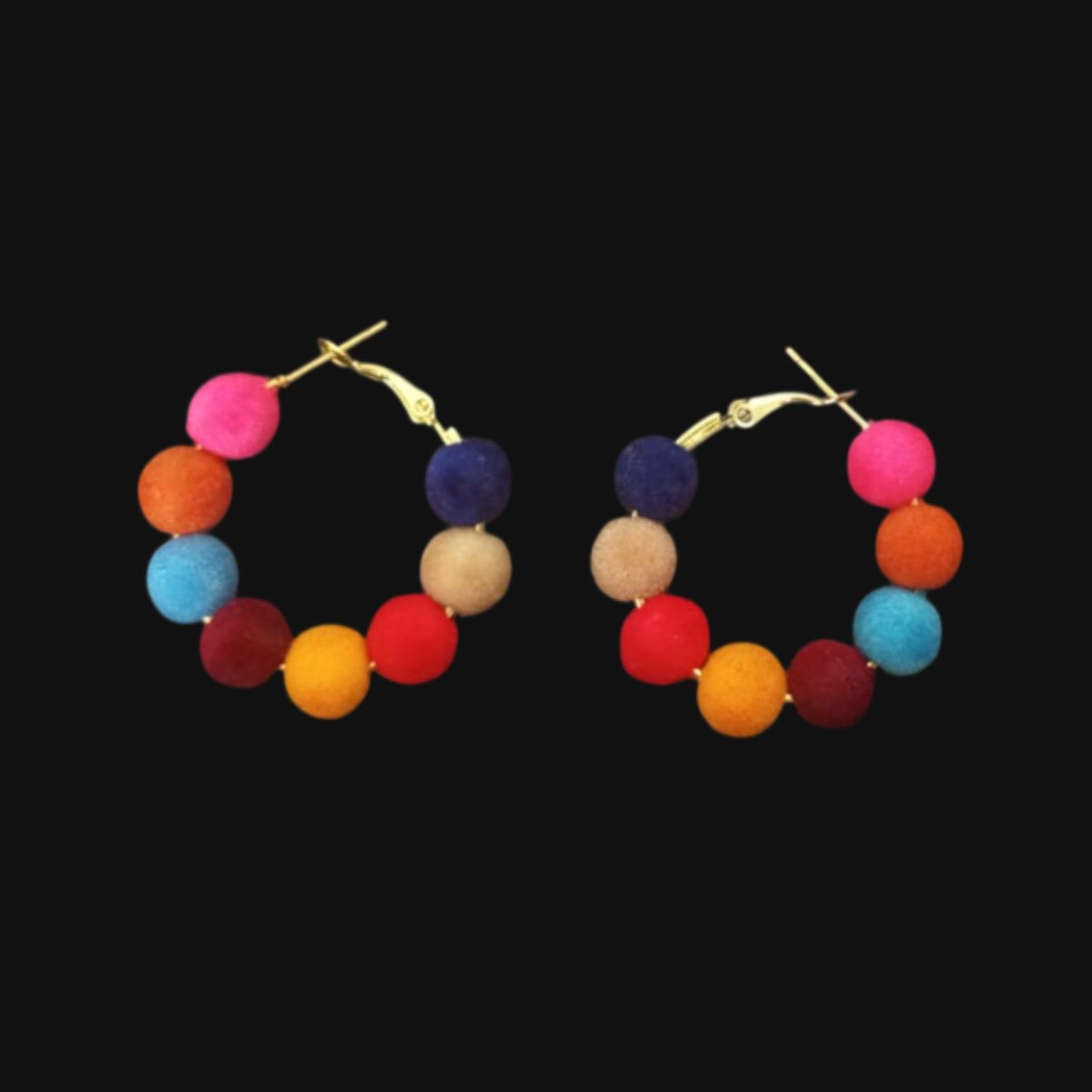 beautiful handcrafted colorful earrings
