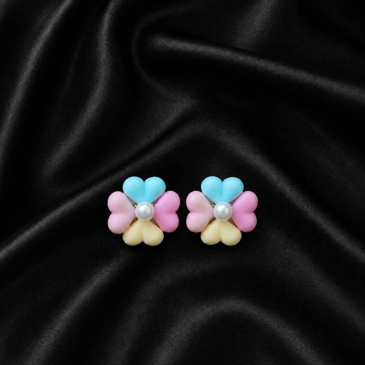 colorful pastel stud earrings